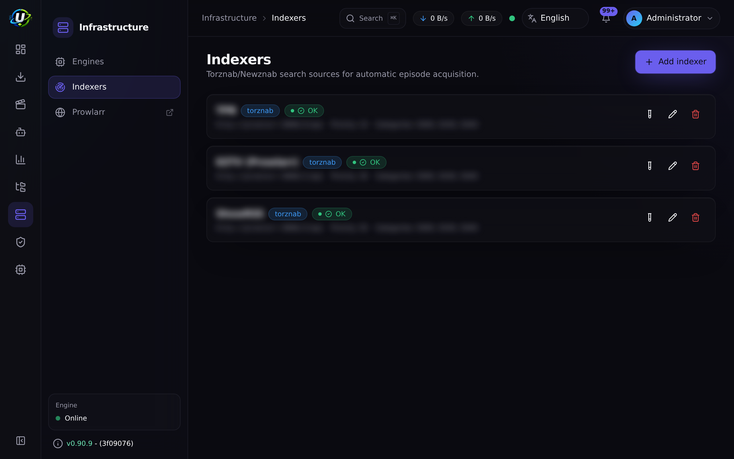 Lista de indexadores
